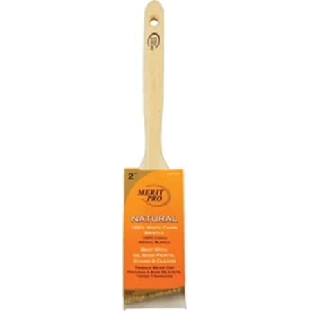 Gourmetgalley 363 2 in. 100 Percent White Bristle Angle Sash Brush - White - 2 in. GO3578374